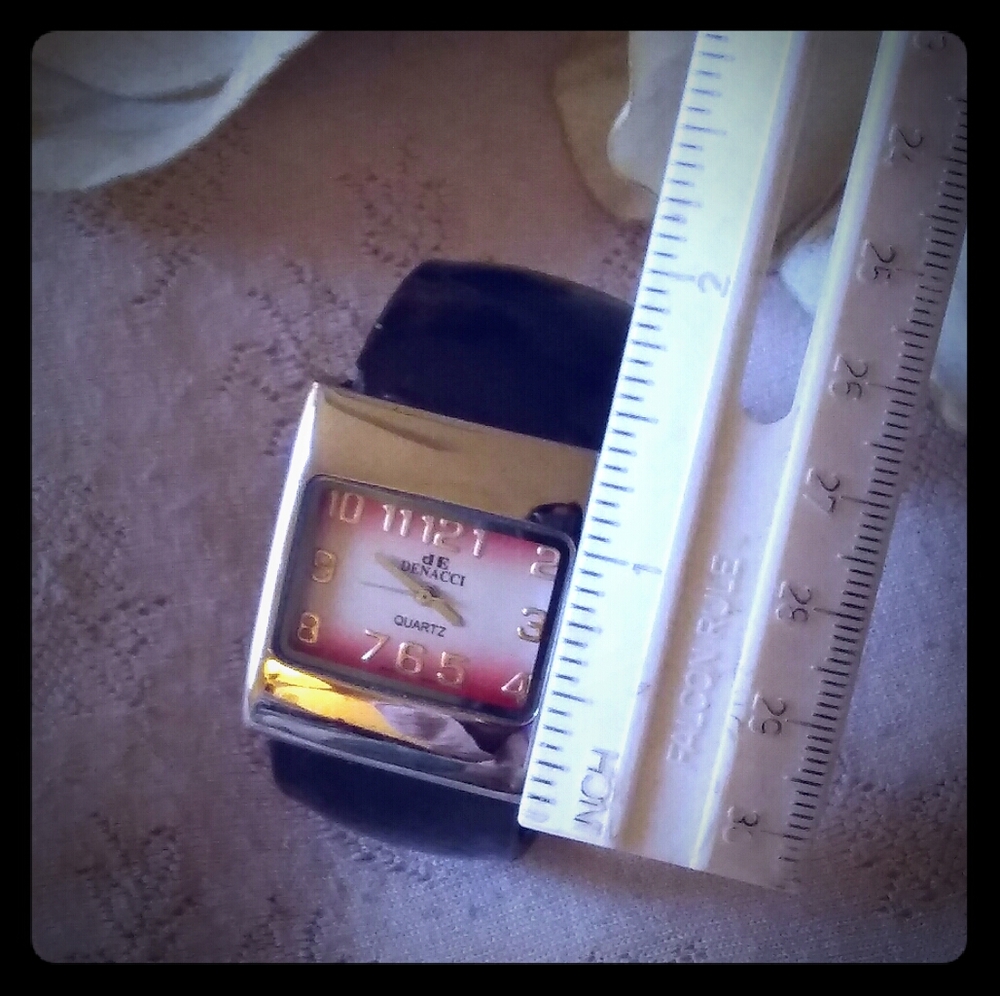 Vintage Denacci Rectangular Top Cuff Watch - image 7